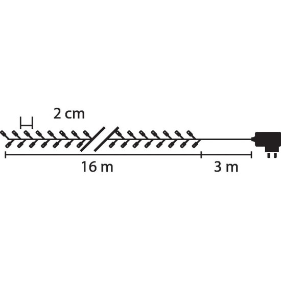 LED гирлянда MаgiсHome Errаi, 800 LED, многоцветный, 8 функций, 230 В, 50 Гц, Iр44, наружняя.