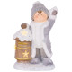 Ziemassvētku rotājumi MagicHome Christmas, Zēns ar pastkastīti, 1 LED, 3xAA, keramika, 33x23x45 cm Ziemassvētku rotājumi MagicHome Christmas, Zēns ar pastkastīti, 1 LED, 3xAA, keramika, 33x23x45 cm