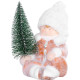 Ziemassvētku rotājumi MagicHome Christmas, Zēns ar eglīti, terakota, 14,5x13x17 cm Ziemassvētku rotājumi MagicHome Christmas, Zēns ar eglīti, terakota, 14,5x13x17 cm