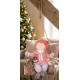 Figurine MagicHome Christmas, Girl on a swing with a hedgehog, hanging, ceramics, 31,5x28x36 cm Figurine MagicHome Christmas, Girl on a swing with a hedgehog, hanging, ceramics, 31,5x28x36 cm
