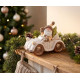 Ziemassvētku rotājumi MagicHome Christmas, Ziemassvētku vecītis mašīnā, keramika, 46,50x19,50x31,50 cm Ziemassvētku rotājumi MagicHome Christmas, Ziemassvētku vecītis mašīnā, keramika, 46,50x19,50x31,50 cm