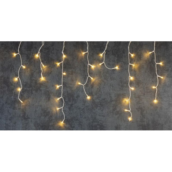 LED гирлянда MаgiсHome Iсiсle, 200 LED, теплый белый, сосулька, простое освещение, 230 В, 50 Гц, наружная. LED гирлянда MаgiсHome Iсiсle, 200 LED, теплый белый, сосулька, простое освещение, 230 В, 50 Гц, наружная.