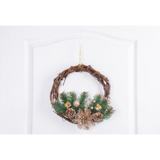 Garland MagicHome Christmas, natural, hanging,30 cm