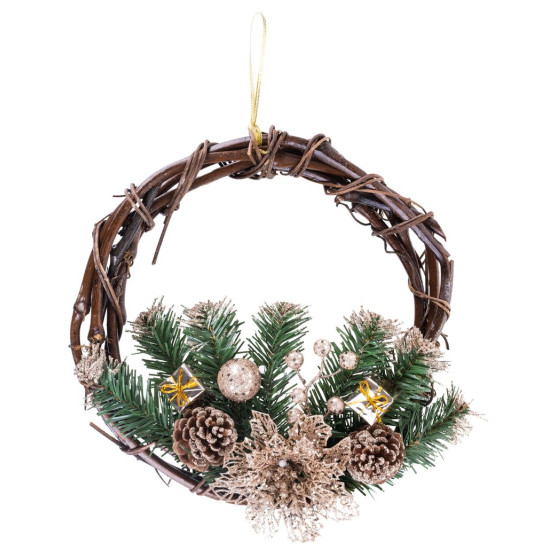 Garland MagicHome Christmas, natural, hanging,30 cm