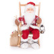 Ziemassvētku rotājumi MagicHome Christmas, Ziemassvētku vecītis, sēž, 46 cm Ziemassvētku rotājumi MagicHome Christmas, Ziemassvētku vecītis, sēž, 46 cm