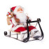 Decoration MagicHome Christmas, Santa on sleigh, red, 46 cm