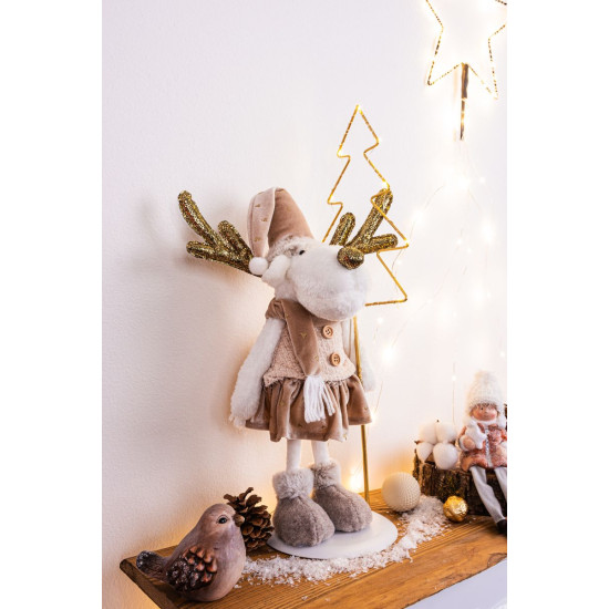 LED Рождественская фигурка MаgiсHome, Олененок, 10 LED, теплый белый, высота 50 см. LED Рождественская фигурка MаgiсHome, Олененок, 10 LED, теплый белый, высота 50 см.