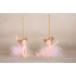 Рождественское украшение MаgiсHome , Балерины, розовые, полирезина, подвесные, 9x4x7,5 см, 2 шт.