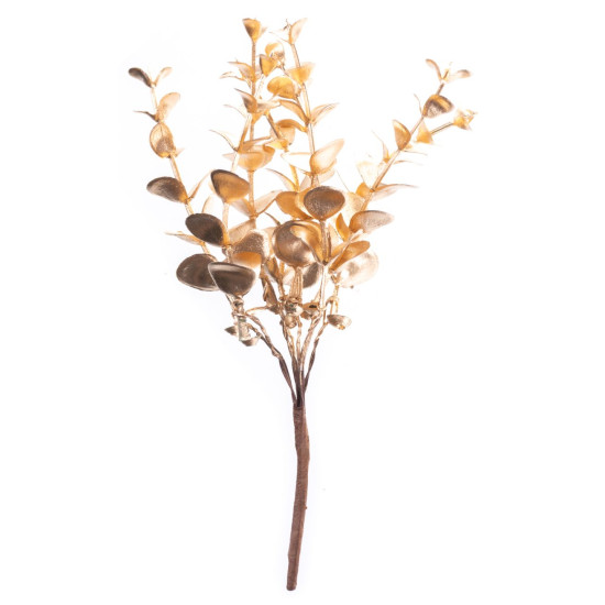 Twig MagicHome Christmas, eucalyptus, gold, 15 cm