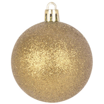 Globes MagicHome Christmas, 20 pcs, 6 cm, gold, on the Christmas tree