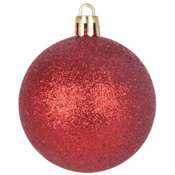 Globes MagicHome Christmas, 20 pcs, 6 cm, red, on the Christmas tree