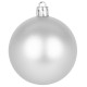 Globes MagicHome Christmas, 20 pcs, 6 cm, silver, on the Christmas tree Globes MagicHome Christmas, 20 pcs, 6 cm, silver, on the Christmas tree