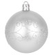 Globes MagicHome Christmas, 20 pcs, 6 cm, silver, on the Christmas tree Globes MagicHome Christmas, 20 pcs, 6 cm, silver, on the Christmas tree