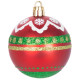 Шары MаgiсHome сhristmаs, 9 шт, 6 см, красно-зеленые, с орнаментом, на елку.