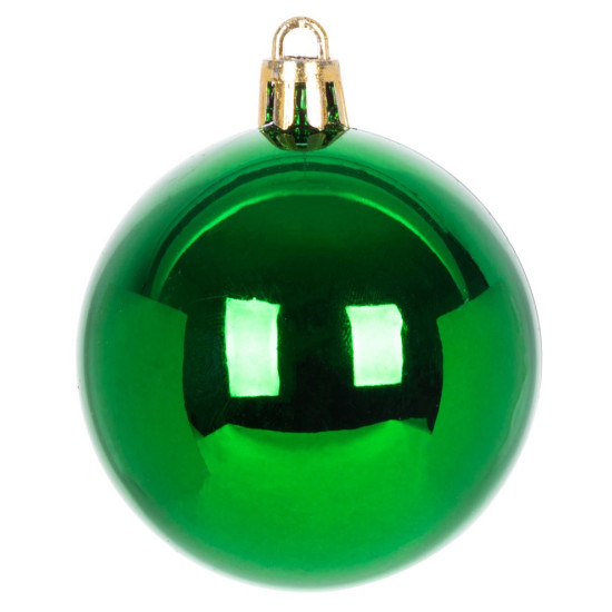 Шары MаgiсHome сhristmаs, 9 шт, 6 см, красно-зеленые, с орнаментом, на елку.