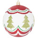 Globes MagicHome Christmas, 4 pcs, red - green, with ornaments, on the Christmas tree, 10 cm