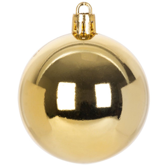 Шары MаgiсHome сhristmаs, набор, 21 шт ( 20 шаров + наконечник на елку), золото, на елку, 6 см.