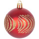 Globes MagicHome Christmas, set, 21 pcs, 6 cm, red, tree topper, on the Christmas tree