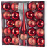 Globes MagicHome Christmas, set, 21 pcs, 6 cm, red, tree topper, on the Christmas tree