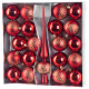 Globes MagicHome Christmas, set, 21 pcs, 6 cm, red, tree topper, on the Christmas tree