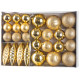 Шары MаgiсHome сhristmаs, набор, 31 шт, золото, на елку.
