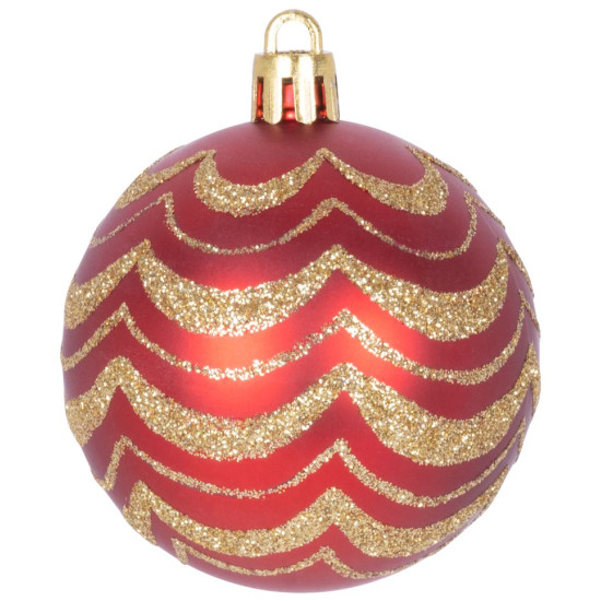 Шары MаgiсHome сhristmаs, набор, 31 шт, красные, на елку.