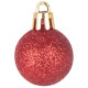 Globes MagicHome Christmas, 12 pcs, 3 cm, red, on the Christmas tree