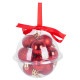 Globes MagicHome Christmas, 12 pcs, 3 cm, red, on the Christmas tree