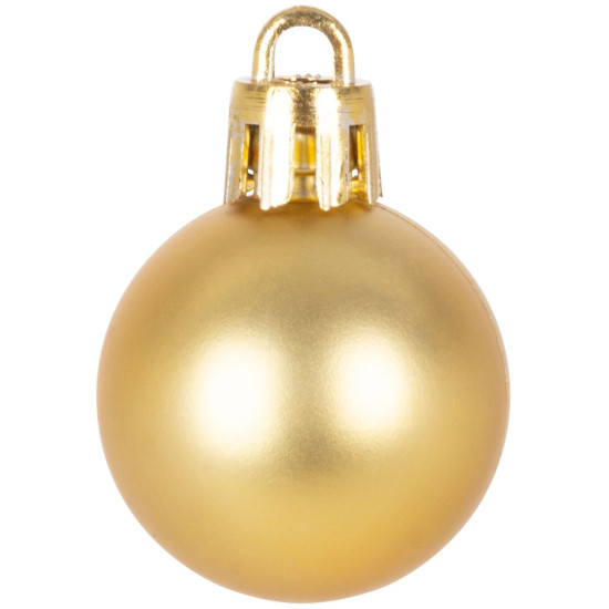 Ziemassvētku rotājumi MagicHome, 12 gab, 3 cm, zelts, uz Ziemassvētku eglītes