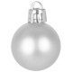 Globes MagicHome Christmas, 12 pcs, 3 cm, silver, on the Christmas tree Globes MagicHome Christmas, 12 pcs, 3 cm, silver, on the Christmas tree