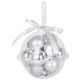 Globes MagicHome Christmas, 12 pcs, 3 cm, silver, on the Christmas tree Globes MagicHome Christmas, 12 pcs, 3 cm, silver, on the Christmas tree