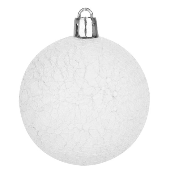 Ziemassvētku rotājumi MagicHome, 10 gab, balti, uz eglītes, 6 cm