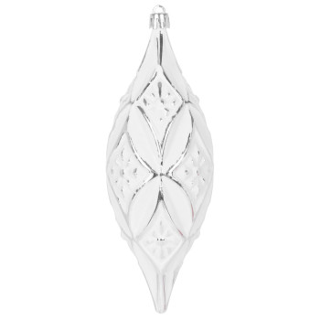 Рождественское украшение MagicHome Christmas, серебро, на елку, 2 шт, 16 см