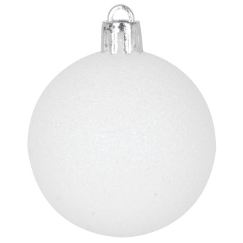 Шары MаgiсHome сhristmаs, 31 шт, бело - серебристые, микс, на елку, 6-3 см.