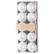 Ziemassvētku rotājumi MagicHome,10gab,balti,uz eglītes,5cm Ziemassvētku rotājumi MagicHome,10gab,balti,uz eglītes,5cm