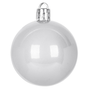 Шары MаgiсHome сhristmаs,10 шт, белые, на елку, 5 см.