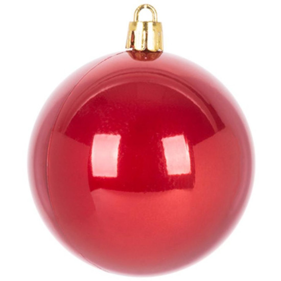 Шары MagicHome christmas, 8 шт, красные, на елку, 7 см.