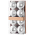 Globes MagicHome Christmas, 8 pcs, silver, on the Christmas tree, 7 cm