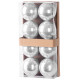 Globes MagicHome Christmas, 8 pcs, silver, on the Christmas tree, 7 cm Globes MagicHome Christmas, 8 pcs, silver, on the Christmas tree, 7 cm