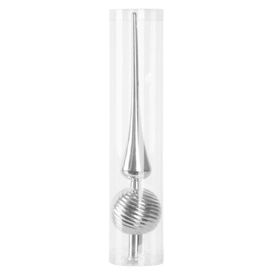 Dekorācija MagicHome Ziemassvētki, 1 gab, 28 cm, eglīte, sudrabs, eglītei Dekorācija MagicHome Ziemassvētki, 1 gab, 28 cm, eglīte, sudrabs, eglītei