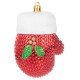 Decoration MagicHome Christmas, set, 2 pcs, 10 cm, gloves, red, for the Christmas tree