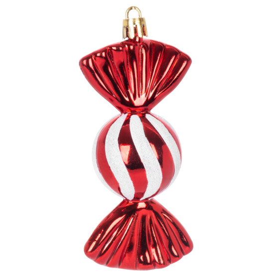 Елочное украшение MаgiсHome сhristmаs, набор, 4 шт, 11,5 см, конфеты, красные, на елку.