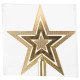 Украшение MagicHome Christmas, 1 шт, 20 см, звезда, золото, на елку