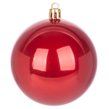 Egles rotājumi MagicHome Ziemassvētki, 6 gab, sarkani, uz eglītes, 8 cm