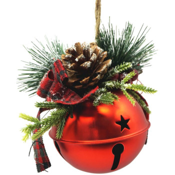 Рождественское украшение MаgiсHome сhristmаs, колокольчик, 08x08x10 см, красный.