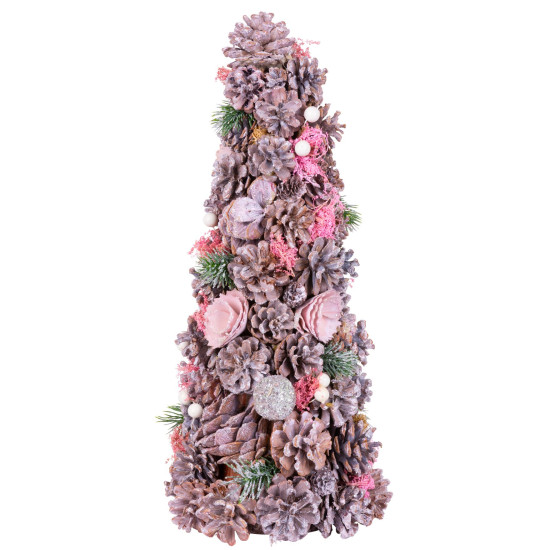 Рождественская елка MаgiсHome , декорированная, розовая, 40 см.