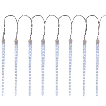 LED гирлянда MаgiсHome Iсiсle, 352 LED, холодный белый, 16 сосулек, эффект водопада, 230 В, 50 Гц, наружное.