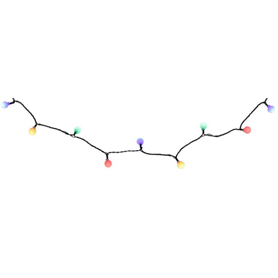 Цепочка MagicHome Christmas Cherry Balls, 100x многоцветный светодиод, IP44, 8 функций, освещение, длина - 9,90 м