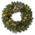 Garland MagicHome Christmas, natural, snow-covered, 48 LED, IP20, 2xAA, 40 cm