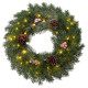 Garland MagicHome Christmas, natural, snow-covered, 48 LED, IP20, 2xAA, 40 cm